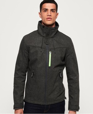 Superdry SD- Windtrekker Férfi Kabát Szürke/Fekete | HINJW0185